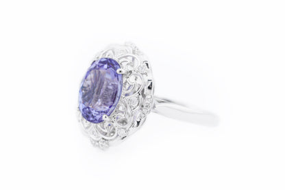18k Gold Diamond-Set Convertible Tanzanite Ring